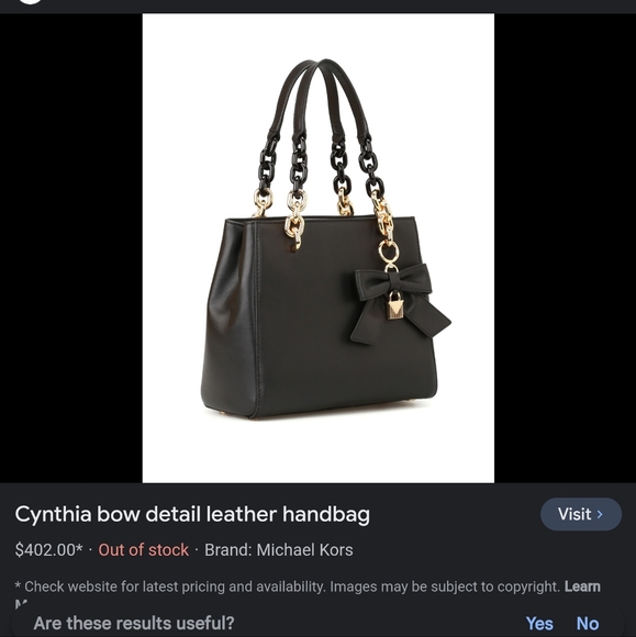 Michael Kors CYNTHIA SMALL NORTH SOUTH CONVERTIBLE SATCHEL black leather - Picture 11 of 13